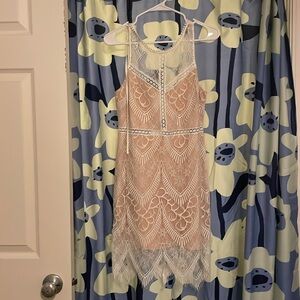 White Lace Dress - perfect pre wedding dress